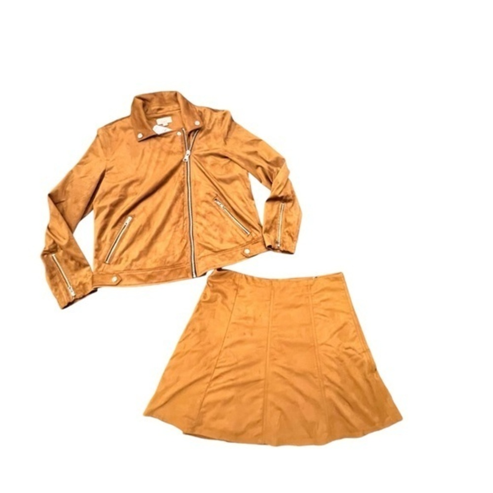 LOFT Tan Leather Jacket